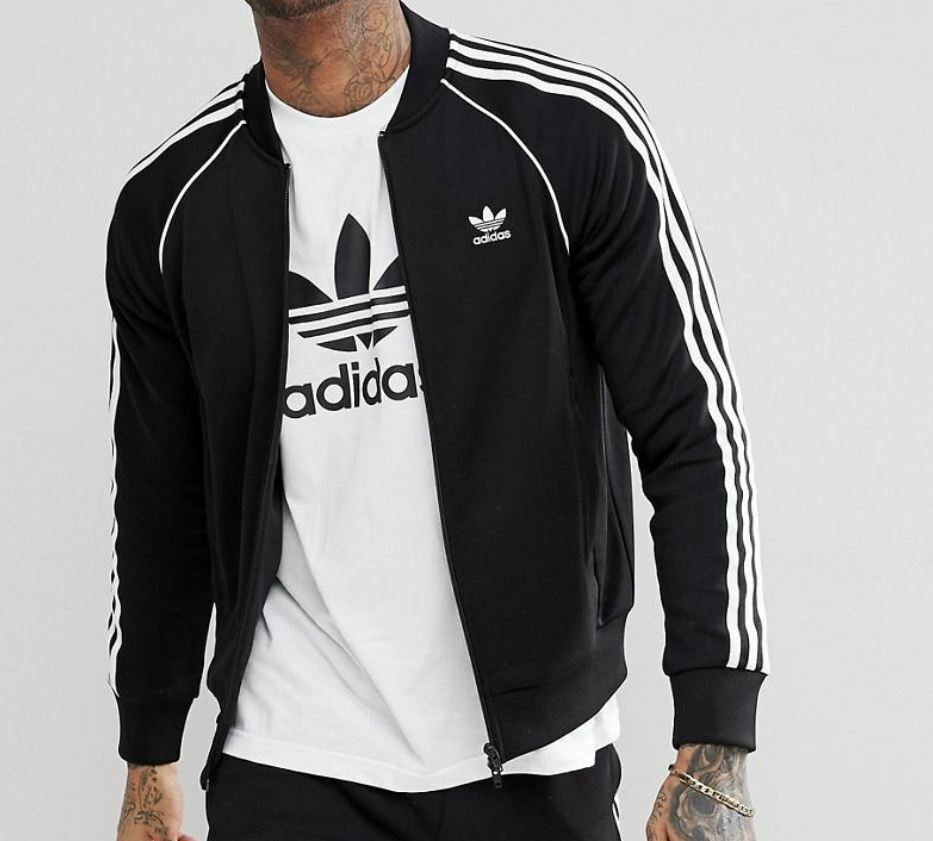 NEW MEN'S ADIDAS ORIGINALS SUPERSTAR TREFOIL TRACK JACKET ~SIZE