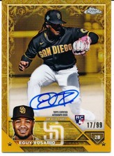 Topps Chrome Gilded 2023 Eguy Rosario Rookie Gold Etch Refractor Auto /99 CGA-ER
