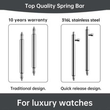16mm- 26mm Stainless Steel Spring Bar Quick Release Strap Watchbands Accessories