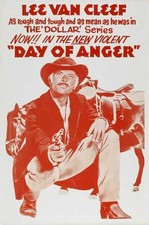 DAY OF ANGER Movie POSTER 27x40 B Lee Van Cleef Giuliano Gemma Walter Rilla