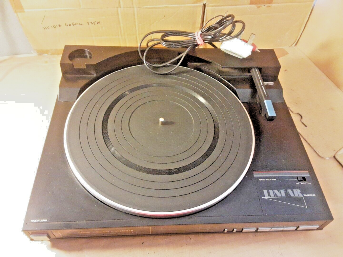RARE VINTAGE 1986 Fisher MT-250 Linear Tracking Turntable, JAPAN