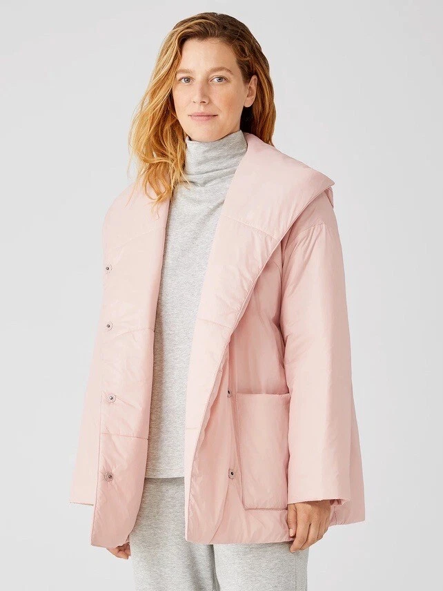 Eileen fisher hotsell recycled nylon coat