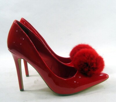 NEW LADIES Red  4.5''High Stiletto Heel Pointy Toe  Shoes WOMEN Size  6.5