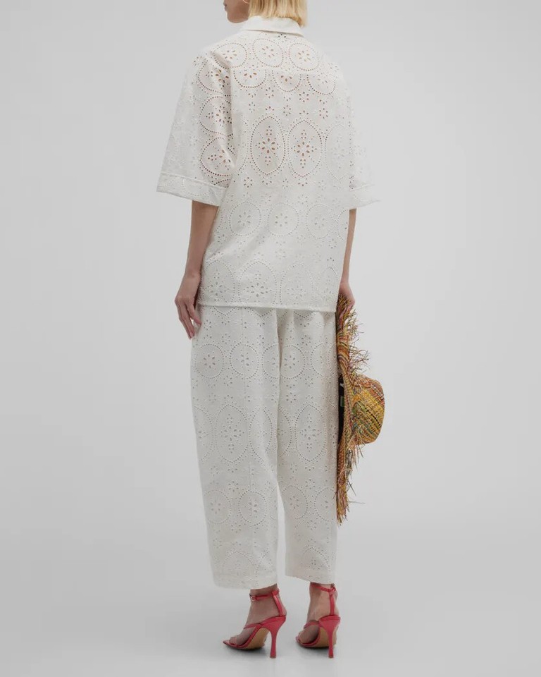 Charo Ruiz Top with Embroideries White main image 1