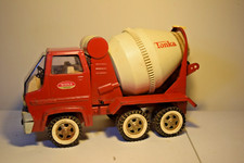 Vintage 1960's Tonka Cement Mixer Pressed Steel Toy Truck 14", all red