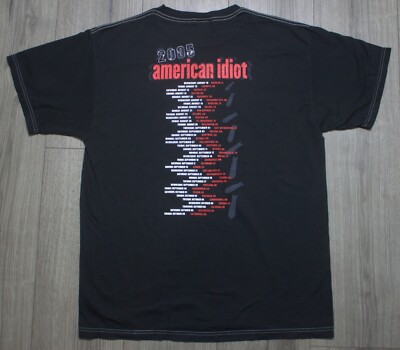 GREEN DAY idiot2005ツアーT XL グリーンデイ GREEN DAY idiot2005ツアーT XL グリーンデイ グリーンデイ アメリカン