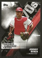 2020 Topps Decade of Dominance Die Cut Insert Johnny Bench #DOD-20 - Reds