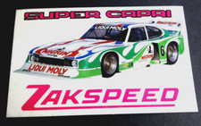 XL Werbe-Aufkleber Zakspeed Nigrin Ford Capri Manfred Winkelhock 1981 Motorsport