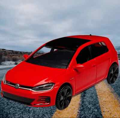 Volkswagen Golf 7 VII GTI 5 Doors Red MotorMax Scale 1:43
