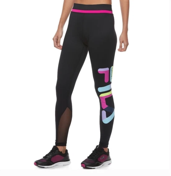 NWT Fila sport mesh leggings women's Blk Sz M MSRP $45