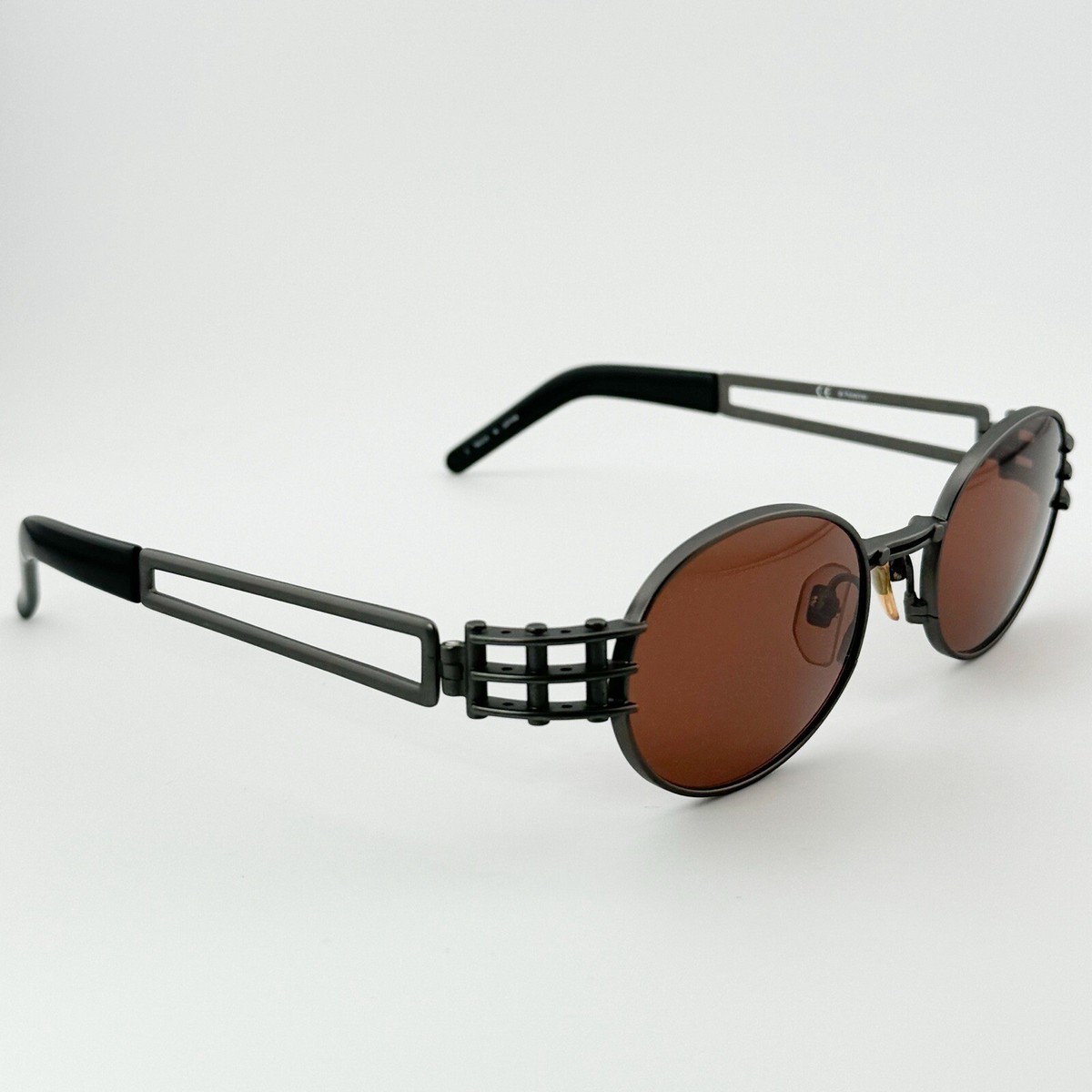 ヨージヤマモト メタルサングラス52_5202 Vintage YOHJI YAMAMOTO 52 6102 Sunglass Japan Frame Steampunk RARE