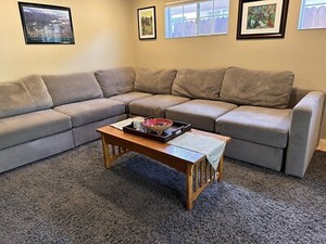 lovesac sactional couch 6 Bases 7 Sides 6 Pillows, Feet, Clamps. Entire Set MINT