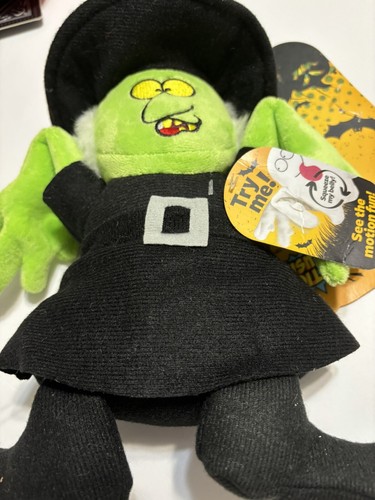 Go Dog Action Plush Chew Toy Halloween Witch Squeeze Squeak Interactive New Bark - Picture 2 of 8