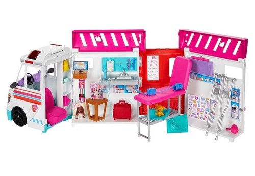 Barbie Careers Care Clinic Vehicle, Ambulance With Lights And Sounds, Role Play - Picture 4 of 4