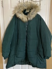 Torrid Wind/water Resistant Coat Fax Fur Lining Full Zip Pockets Size 6 6x 30