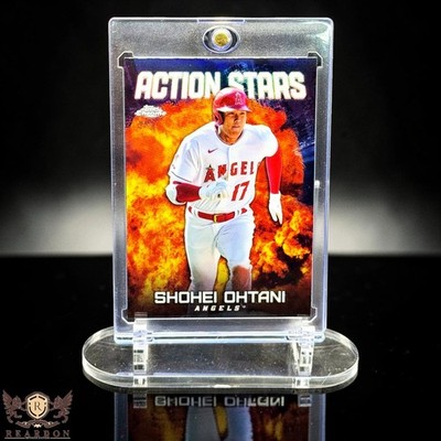 SHOHEI OHTANI RARE FIRE MOVIE STAR INSERT CARD TOPPS CHROME SSP STYLE MVP ANGELS