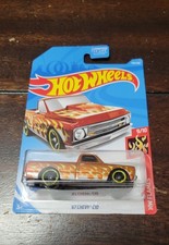 Hot Wheels 164 Chevy C10 1967 Hw Flames Orange Pickup Truck Diecast Hot Wheels 164 Chevy C10 1967 Hw Flames Orange Pickup Truck Diecast