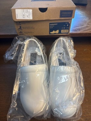 Cherokee Workwear Harmony White Slip Resistant Shoes Womens Size 8 Nursing NEW