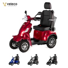 VELECO FASTER - Scooter de mobilité à 4 roues avec siège capitaine - 1000 W