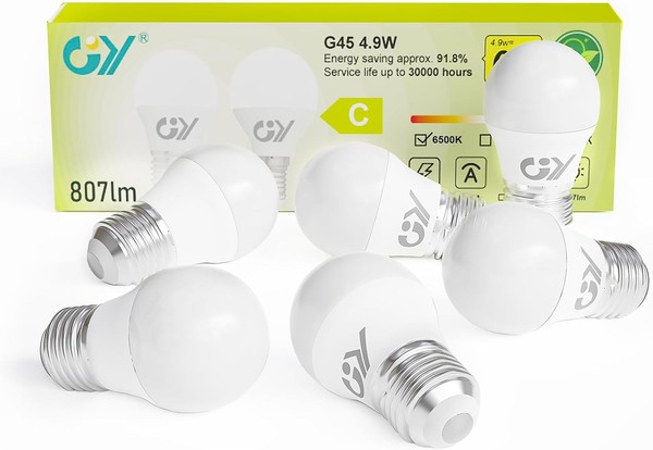 LED Lampe E27 4,9W 6500K 807 Lumen Kaltweiß Energiesparlampe 60W 6 StüCk-image
