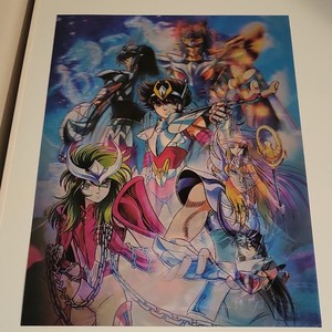Saint Seiya Anime Characters 3d Lenticular Poster - Seiya, Shun, Shiryu, Hyoga