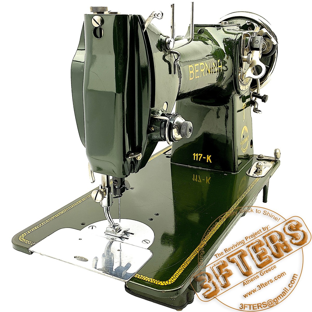 VTG BERNINA KL 117K ZigZag Sewing Machine Restored & Serviced by