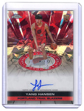 2025-26 Topps Chrome Sapphire Yang Hansen Auto Rookies RC Red Refractor #/5