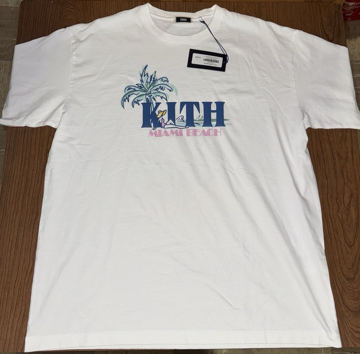 🏝️EXCLUSIVE🏝️ Kith Miami Beach Palm Tree Tee | White | Size