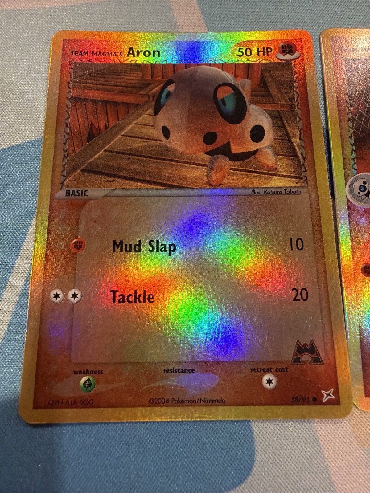 Team Magma's Aron 58/95 Team Magma vs Team Aqua Reverse Holo NM