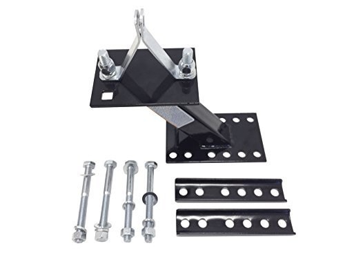 MaxxHaul 80071 Powder Coat Black Trailer Spare Carrier with Tire Locking Bracket