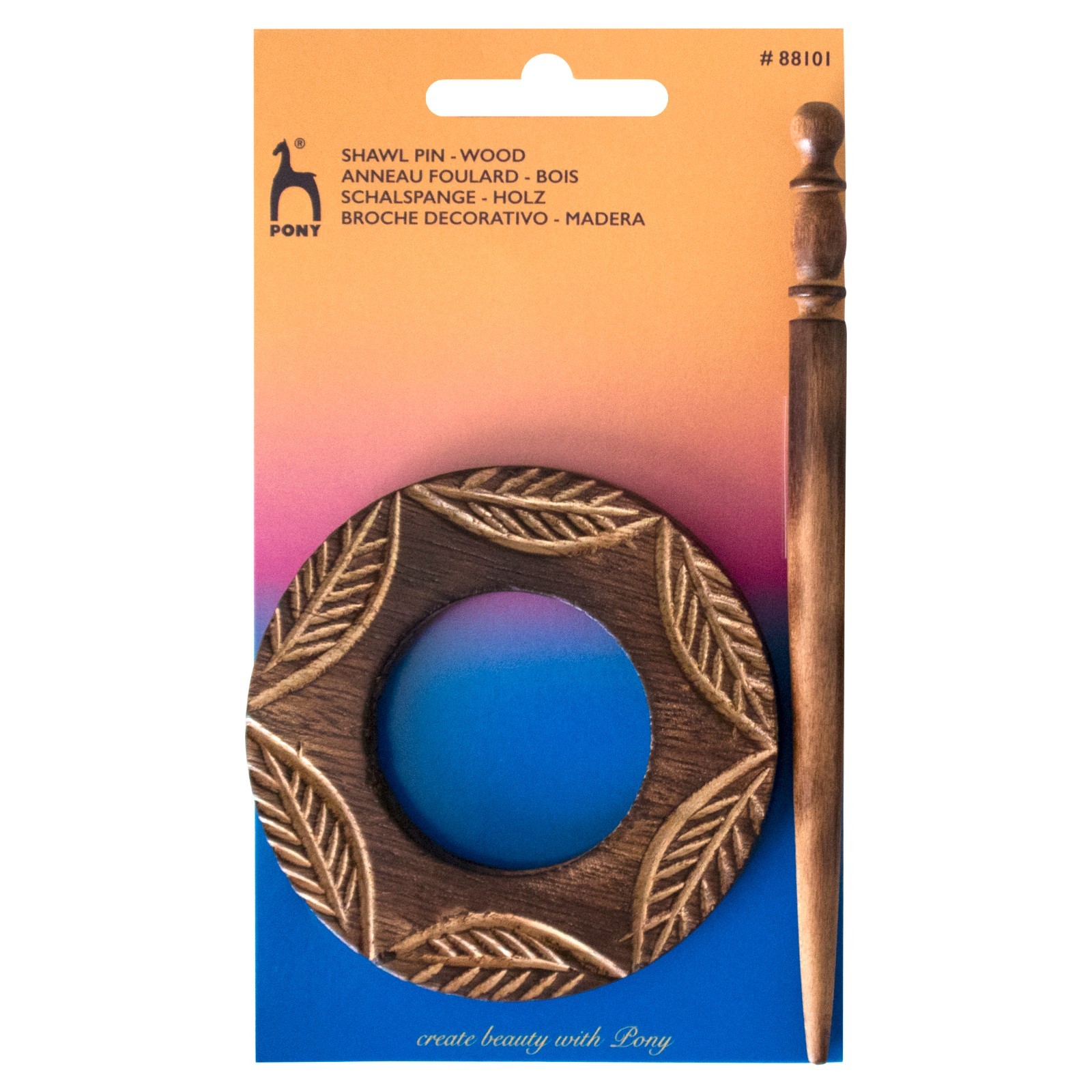 Elegant Pony Shawl Pin – Handcrafted Style for Knitters & Crafters