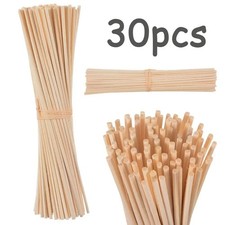30 Wood Fiber Reed Diffuser Sticks Black & White 24cm Home Aroma Gift {UK}