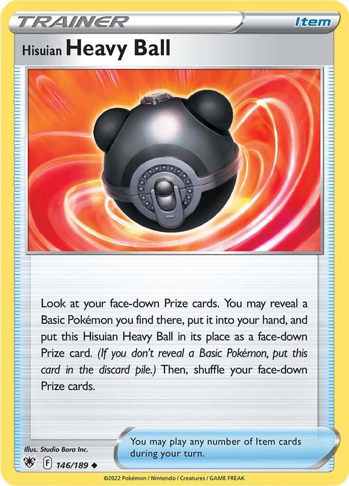 Hisuian Heavy Ball #146/189 Swsh10 Astral Radiance Uncommon Pokemon TCG NM