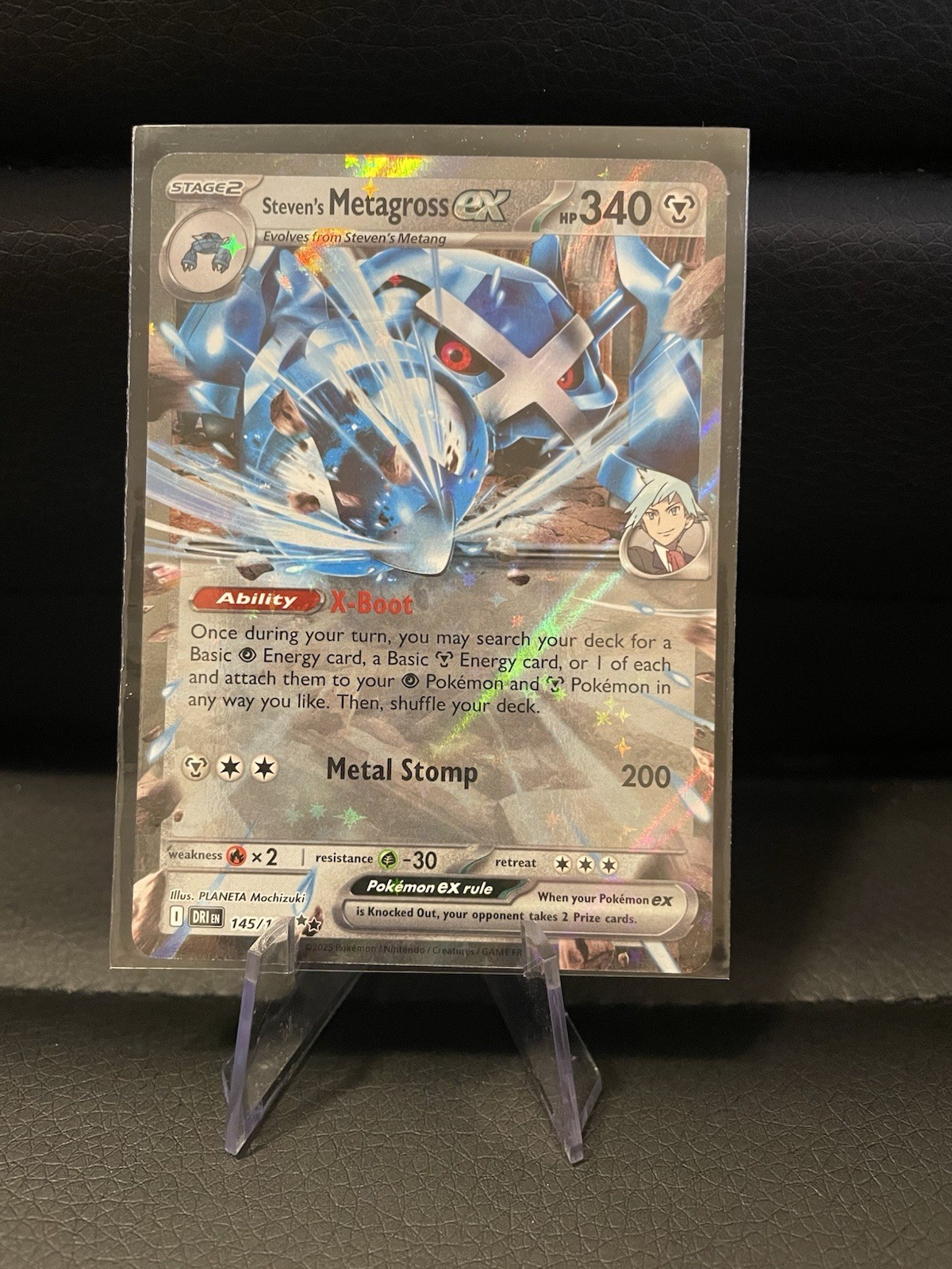 Pokemon Destined Rivals Steven’s Metagross EX 145/182 Near Mint NM