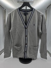 Polo Ralph Lauren Cardigan Kids Boys Grey 14- 16 Years Button Up Knit Big Pony