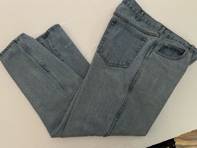Basic Edition Jeans Men s Size 40X30 Jeans Light Blue Denim Straight Leg Pant