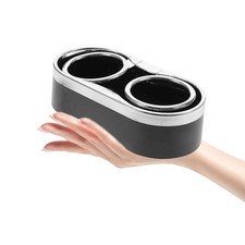 Porta d'acqua per bevande d'acqua a doppia tazza da 1 pc (nero)