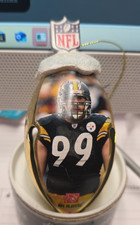 New 2011 Bradford Exchange Pittsburgh Steelers Footbells Ornament BRETT KEISEL