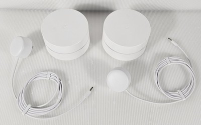 New 2 Google Wifi 1200 Mb 2 Port  Wireless Routers, 2 Pack, GJ2CQ