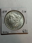 1878 7/8 TF STRONG MORGAN SILVER DOLLAR UNC TOUGH VARIETY