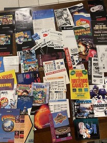Video Game Manual And Insert Lot Nintendo nes SNES N64 Sega Cd Genesis Posters