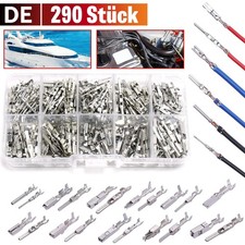 290x Kabelschuhe-sortiment Steckverbinder Flachstecker Auto KFZ Crimpzange DE