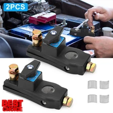 2pcs Car Battery Disconnect Isolator Cut Off Switch 12V / 24V Universal Terminal