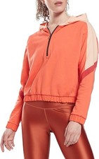 NWT Core 10 by Reebok Women's Oversized French Terry Quarter-Zip Fitness Hoodie