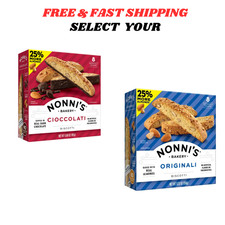 3Pack - Nonni's , Originali Biscotti, Cioccolati Biscotti, Select Type Size....