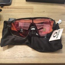 Unused Oakley Jawbreaker Sunglasses Matte Black Prizm Trail Torch OO9290 Auth