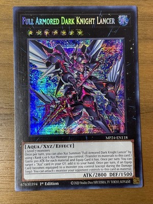 Yu-Gi-Oh Full Armored Dark Knight Lancer - MP23-EN019 Prismatic Rare (1 Card)