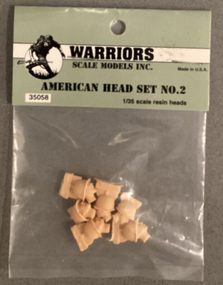 Warriors 1:35 WA 35058 American Head Set No. 2 1/35 Scale Model Resin Heads 1:35