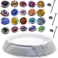 Arena WEIß 45cm+ 6er Set Kreisel für Beyblade Metal Fusion Arena RAPIDITY Master