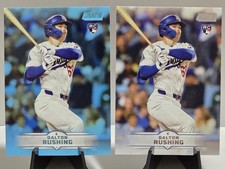 2025 Topps Stadium Club Dalton Rushing #154 Light Blue Parallel + Base Dodgers